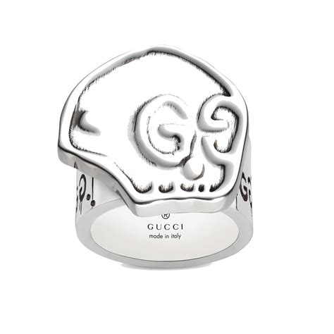 fake gucci skull ring|gucci ghost ring in silver.